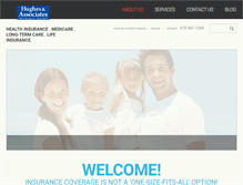 Tablet Screenshot of matthughesinsurance.com